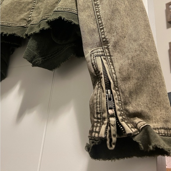 Free People Twill Moto Jacket Size X-Small - Picture 14 of 14